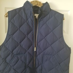 J. Crew Navy Puffer Vest